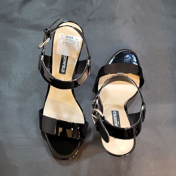 BRAND NEW KARL LAGERFELD PARIS WOMEN'S CIEONE HEELED SANDAL - Picture 5 of 16